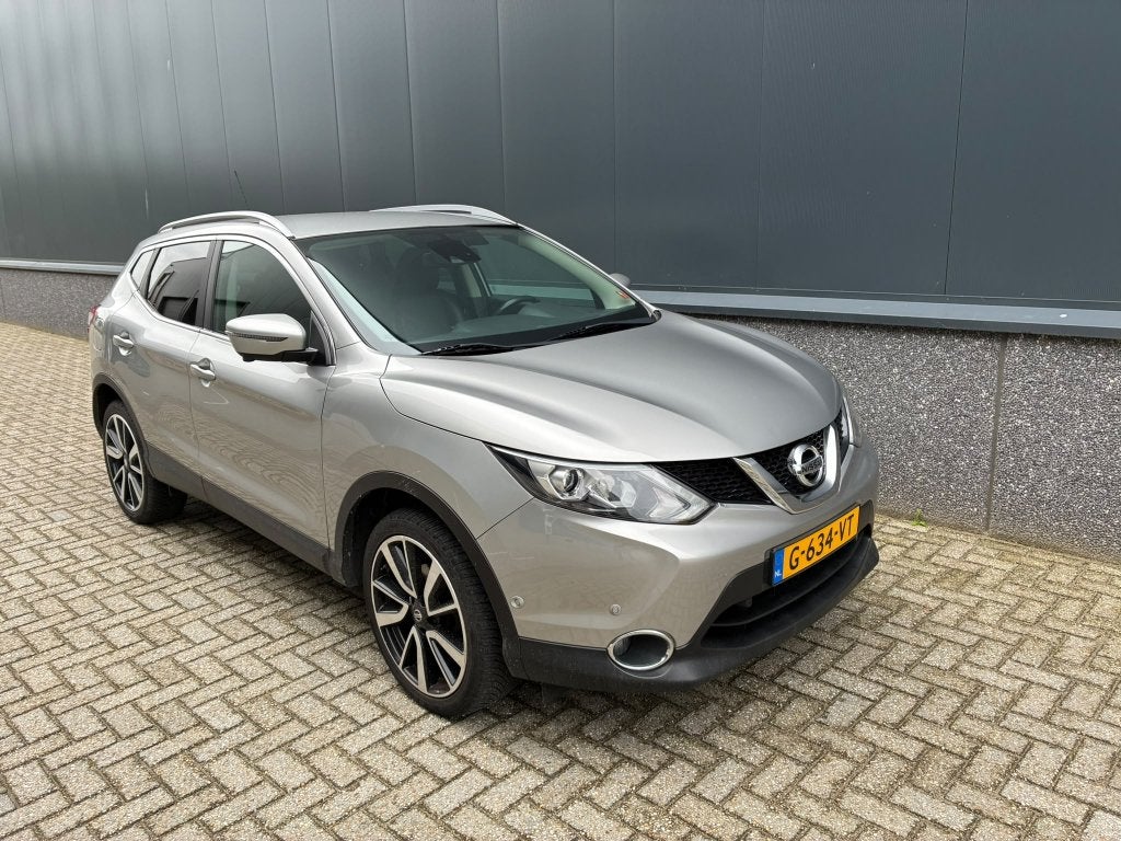 Nissan Qashqai 1.2 Dig-t 85KW 2WD 2015 Grijs, Auto's, Voorwielaandrijving, 4 cilinders, Leder, 1200 kg