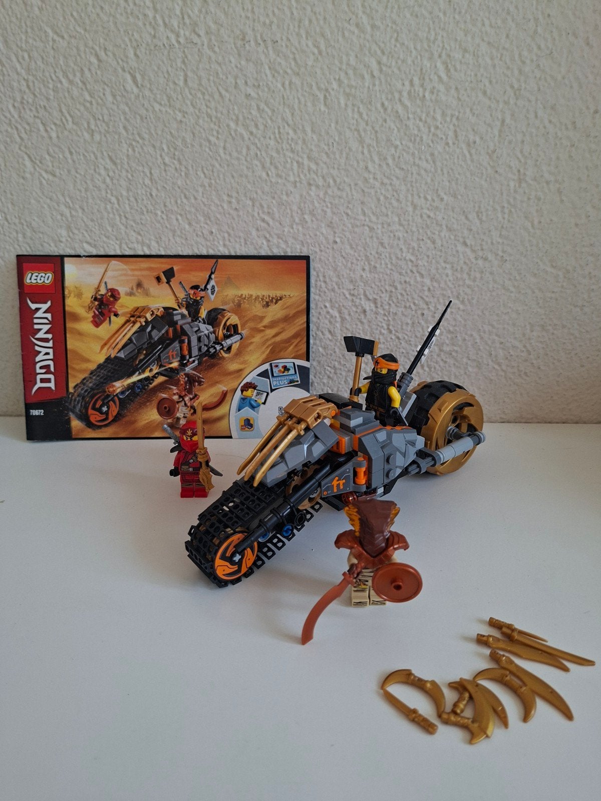 Lego Ninjago 70672 Coles Vuurbrommer, Inclusief instructies, Lego, Ophalen of Verzenden, Zo goed als nieuw