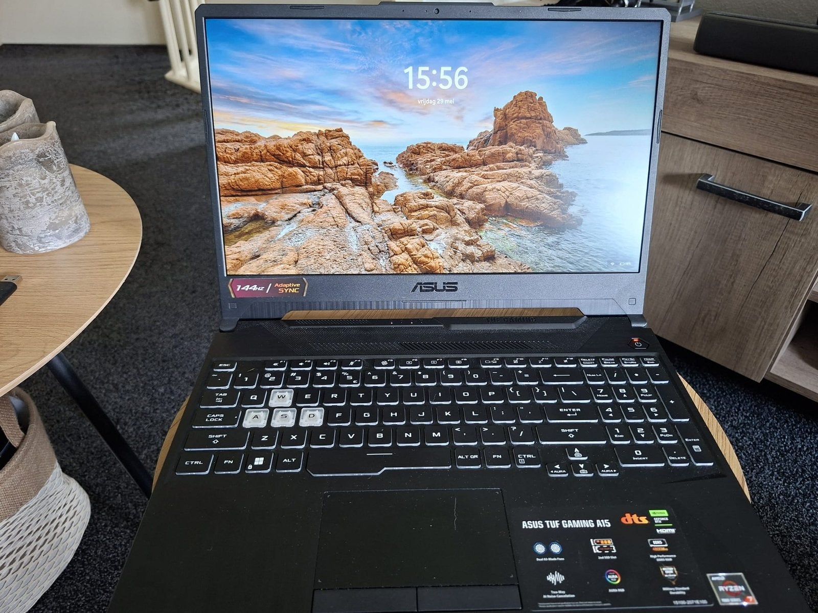 Asus TUF Gaming A15, Computers en Software, Windows Laptops, Ophalen, Met videokaart, Zo goed als nieuw, Gaming