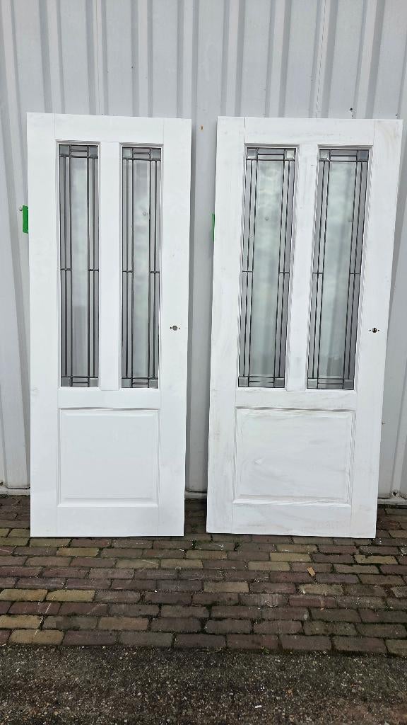 2 x binnendeuren glas in lood ( 267 )