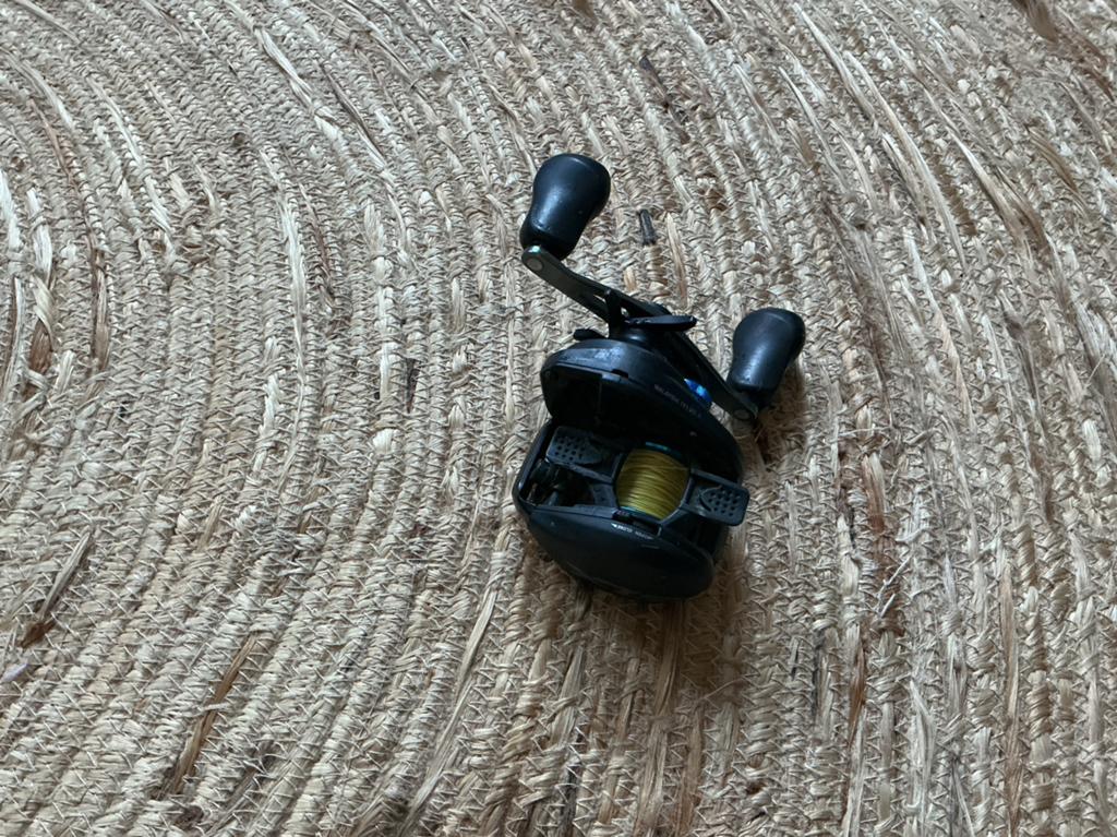 Shimano slx met 0,19 mm lijn, Watersport en Boten, Hengelsport | Roofvissen, Ophalen of Verzenden, Zo goed als nieuw, Molen