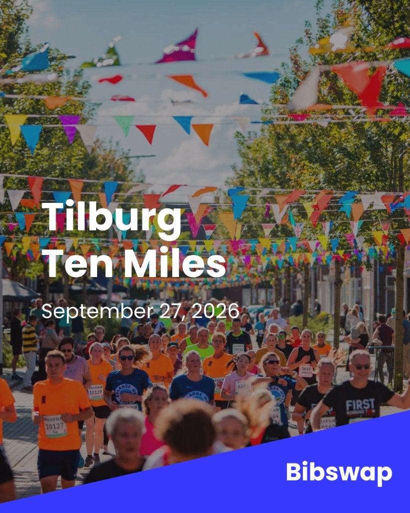 Startbewijs Tilburg Ten Miles - veilig via Bibswap, Tickets en Kaartjes, Eén persoon, September