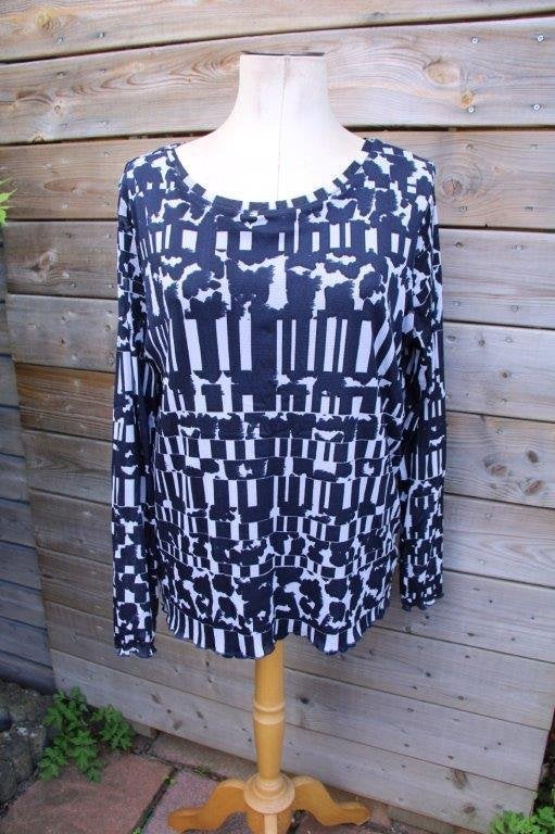Tuniek donkerblauw/ grijs Betty Barclay mt XL Vaste prijs, Blauw, Maat 46/48 (XL) of groter, Betty Barclay, Ophalen of Verzenden