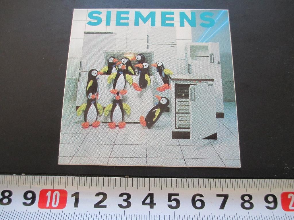 sticker siemens koelkast diepvries opblaas pinguin *, Verzamelen, Stickers, Ophalen, Zo goed als nieuw