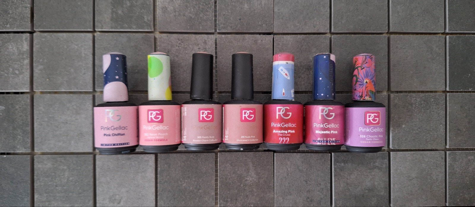 Div kleuren Pink gellac + limited edition & Top/ base, Ophalen of Verzenden, Zo goed als nieuw, Overige kleuren, Handen en Nagels