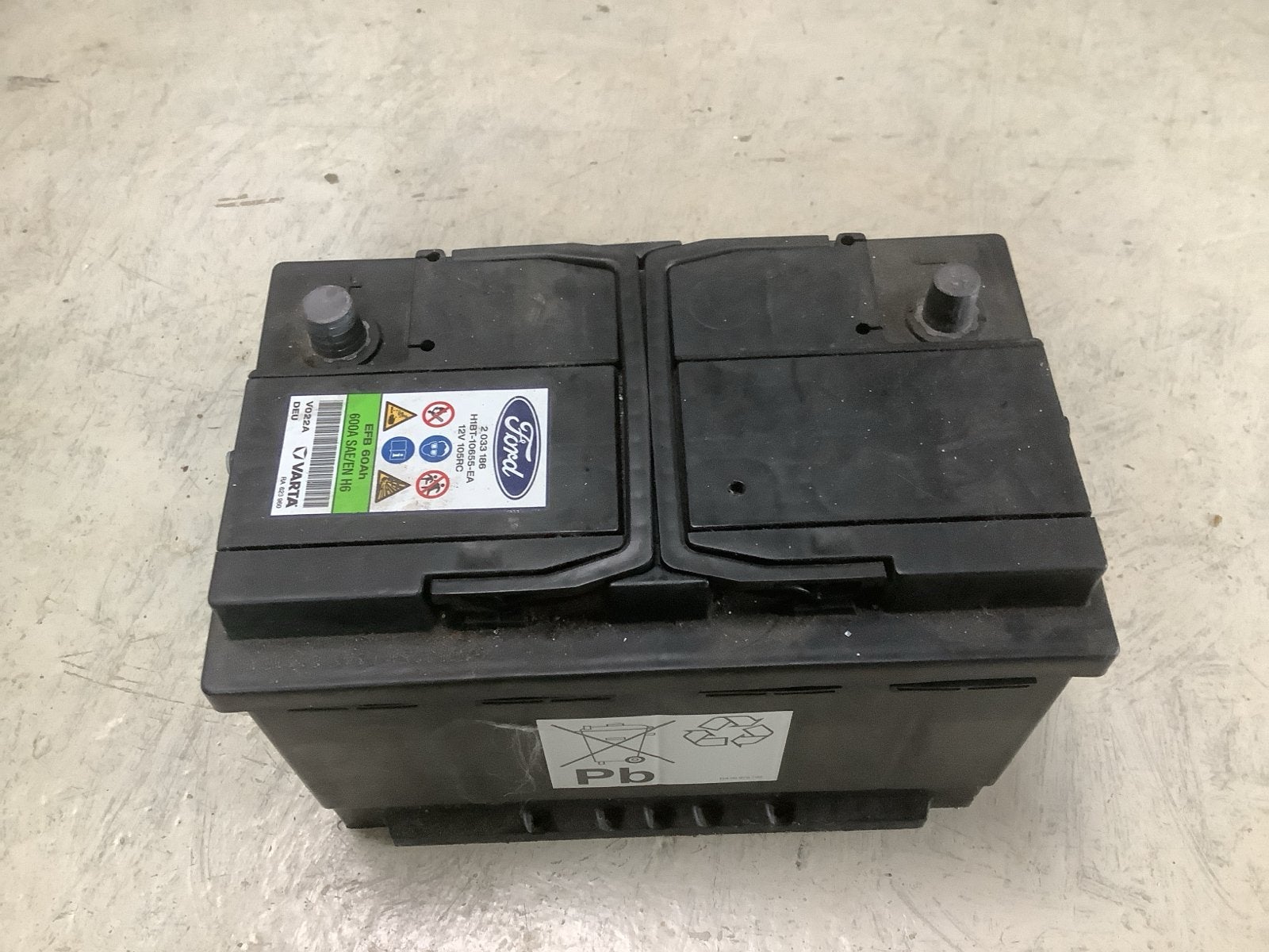 Accu Varta 60Ah 600A, Gebruikt, Ford