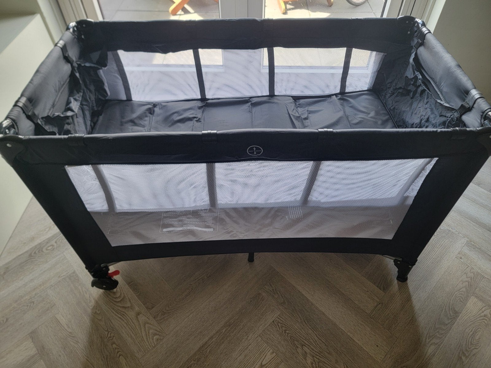 Ding campingbed inclusief bodemverhoger, Kinderen en Baby's, Ophalen, Reisbedje
