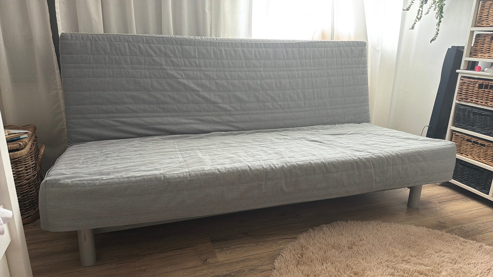 Bed Bank, Ophalen, Gebruikt, Tweepersoons, 140 cm