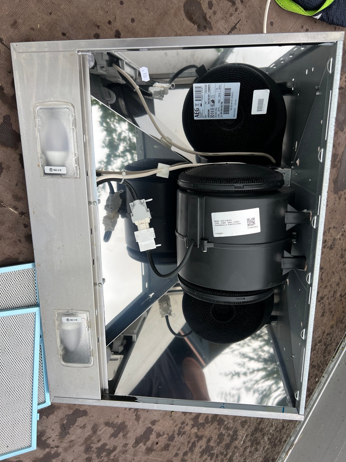 AEG Afzuigkap DRB2630M, Ophalen, Gebruikt, Minder dan 200 m³ per uur, Inbouw