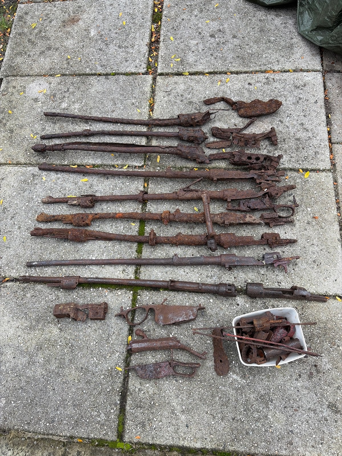 K98 Gew 41 Gew 43 Onklaargemaakte Bodemvondsten, Verzamelen, Ophalen of Verzenden, Landmacht, Overige gebieden, Hulzen of Bodemvondsten