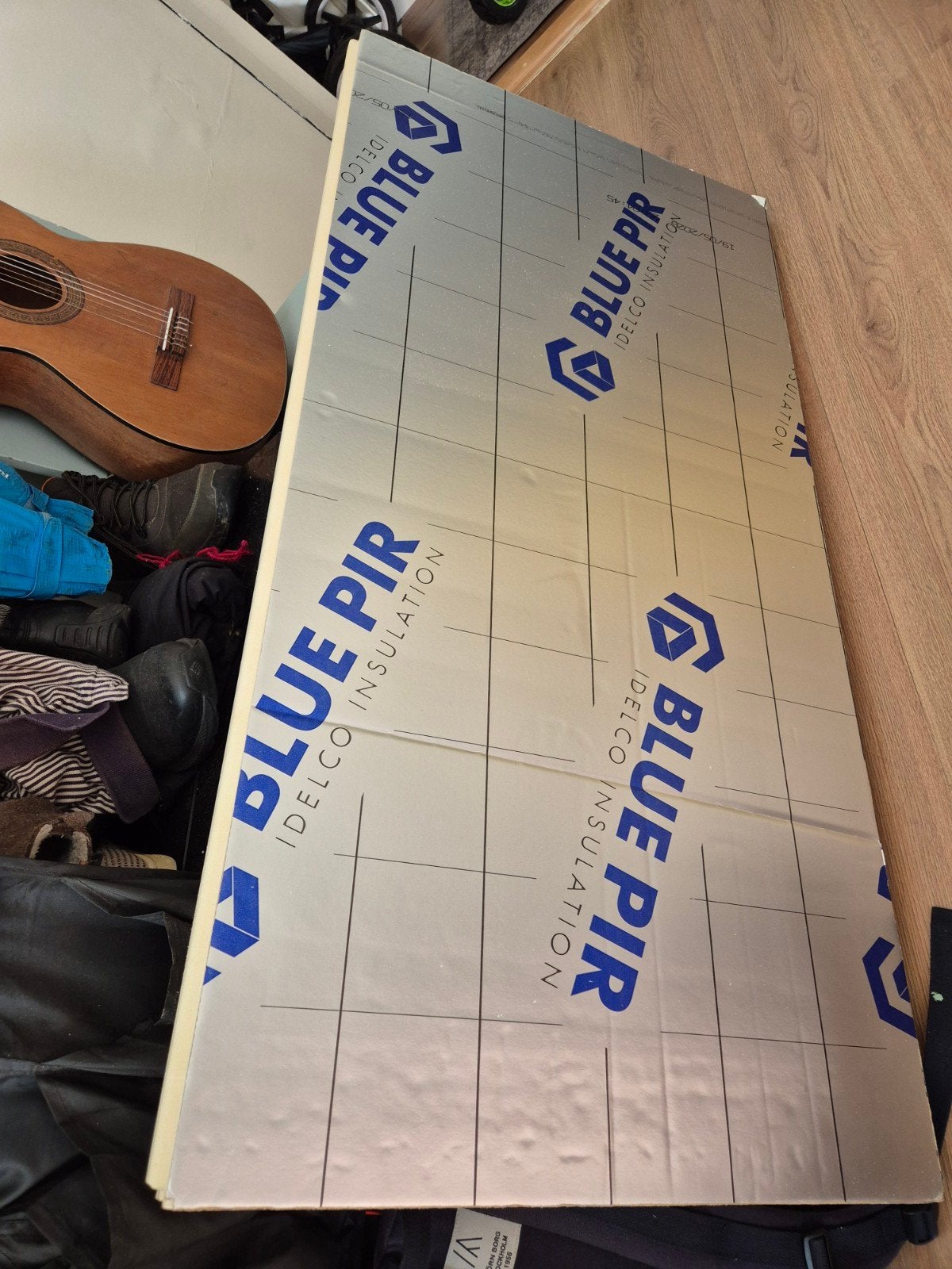 Blauwe PIR isolatieplaat 1 pcs, Ophalen, Dakisolatie, 4 tot 8 cm, Zo goed als nieuw