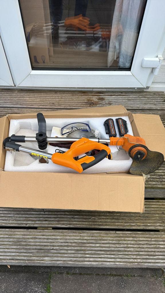 Grenintol DUX008 Accu Grastrimmer met 2 Accu's, Tuin en Terras, Ophalen, Grenintol, Accu, Nieuw