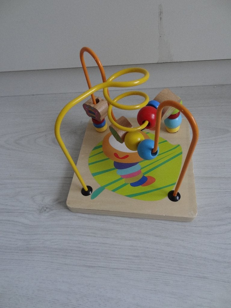 Houten kralen spiraal, Ophalen of Verzenden, Zo goed als nieuw, Overige typen