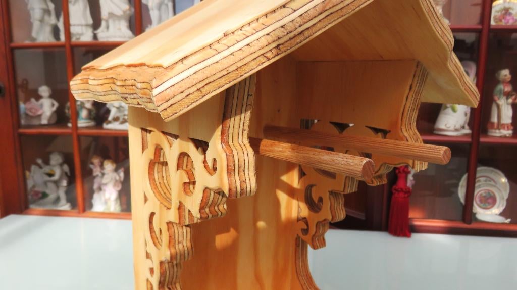 Lux houten vogel-voederhuisje, nieuw en duurzaam., Ophalen of Verzenden, Nieuw
