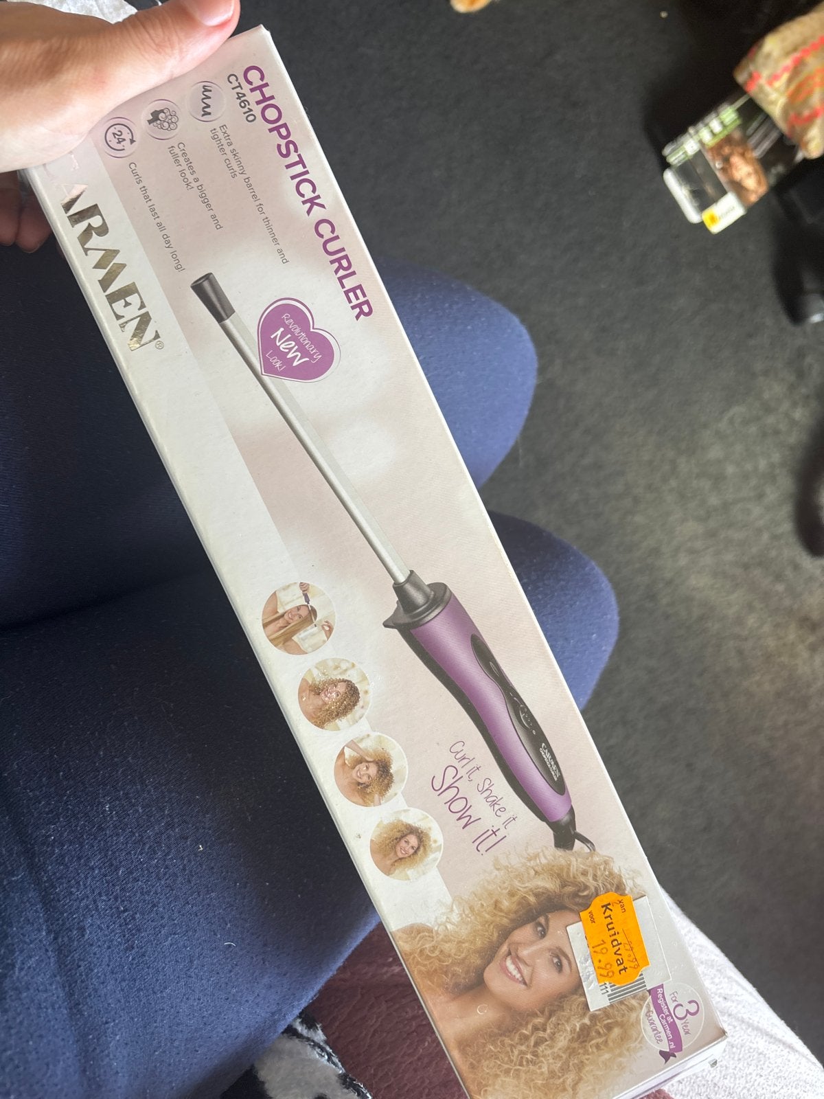 Carmen Chopstick Curler CT4610 Krultang, Ophalen of Verzenden, Nieuw, Haarverzorging