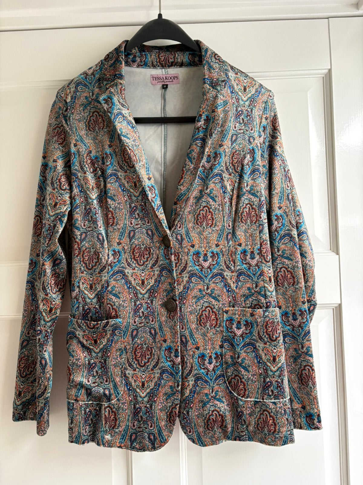 Blazer jasje van Tessa Koops maat M, Maat 38/40 (M), Zo goed als nieuw, Jasje, Meerkleurig