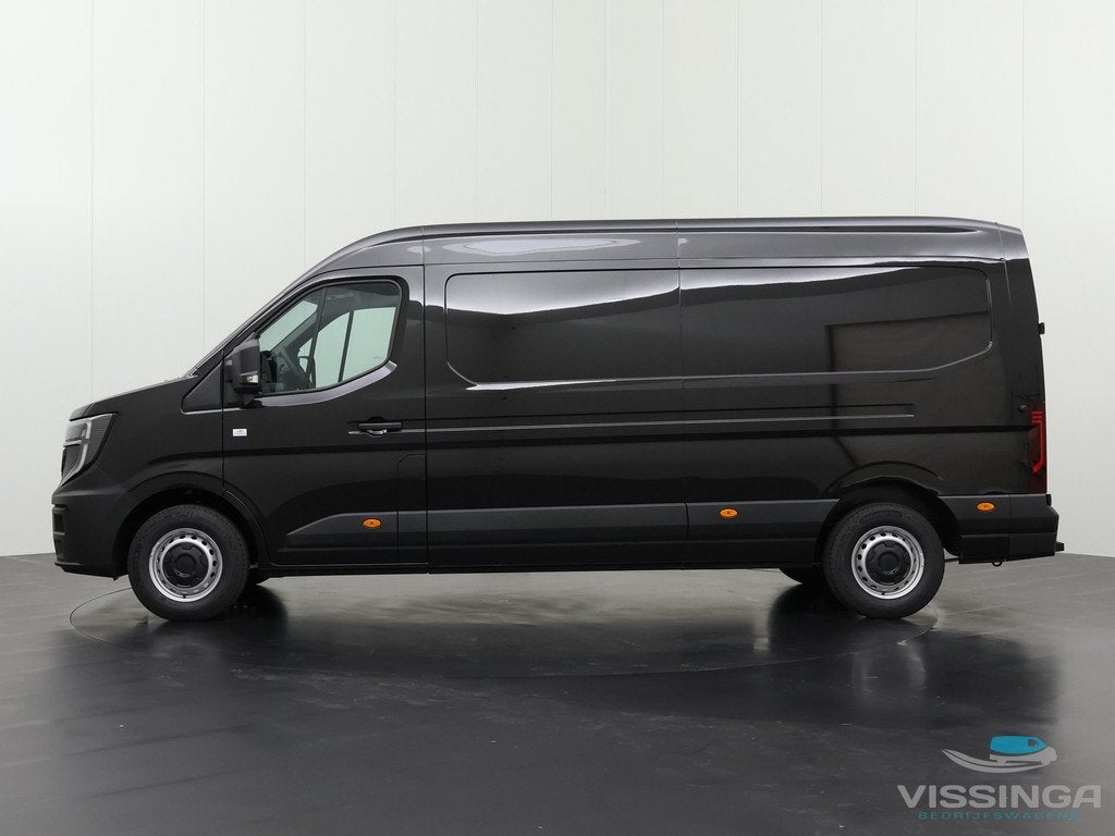 Renault Master E-Tech L3H2 Long Range Advance 87 kWh Zwart, Auto's, Stof, Huisgarantie, Met garantie (alle), Renault
