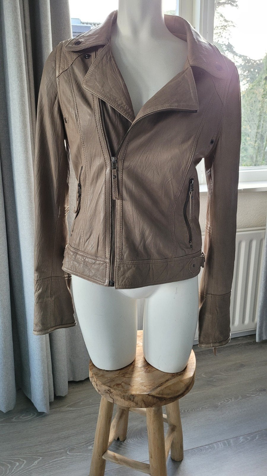 Jasje 100,% Leder   van Vanilia kleur bruin mt 40, Maat 38/40 (M), Bruin, Verzenden, Vanilia