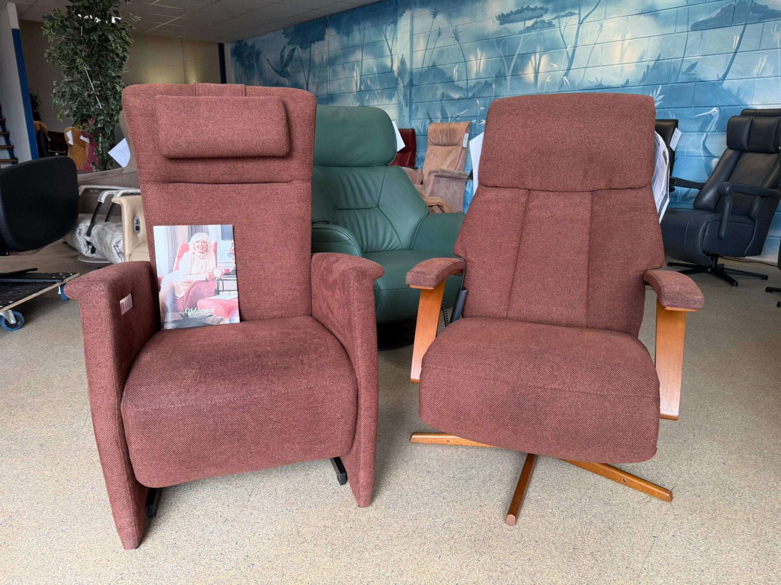 Velderhof / Prominent sta op stoel relax fauteuils, Huis en Inrichting, Ophalen of Verzenden, Zo goed als nieuw, Stof, Gratis bezorging regio Utrecht