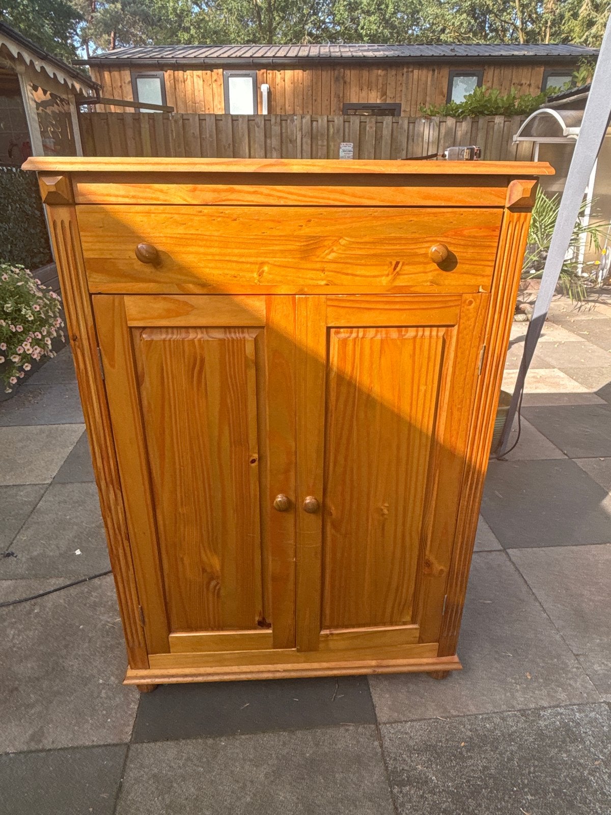 Houten kastje met lade - opknapper, Ophalen, Gebruikt