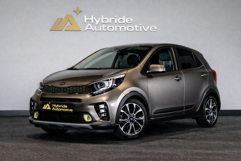 Kia Picanto T-GDI X-Line | Camera | Cruise | Tel Draadloos o, Auto's, Keurmerk '100% Onderhouden', 86 pk, Gebruikt, Zwart