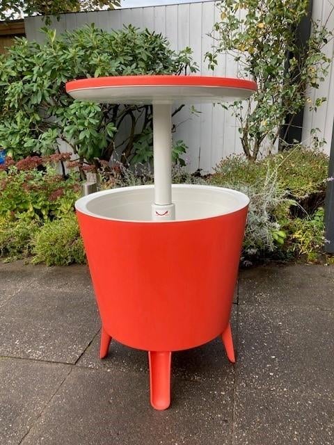 Koeltafel party drankentafel Coolbar, Tuin en Terras, Ophalen, Zo goed als nieuw, Rond, Kunststof