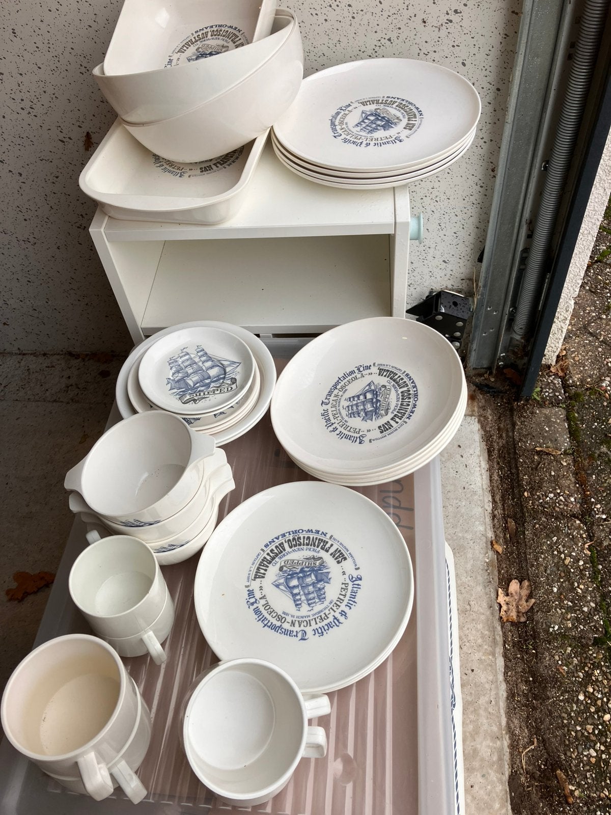 Vintage mepal boot servies, Antiek en Kunst, Ophalen of Verzenden