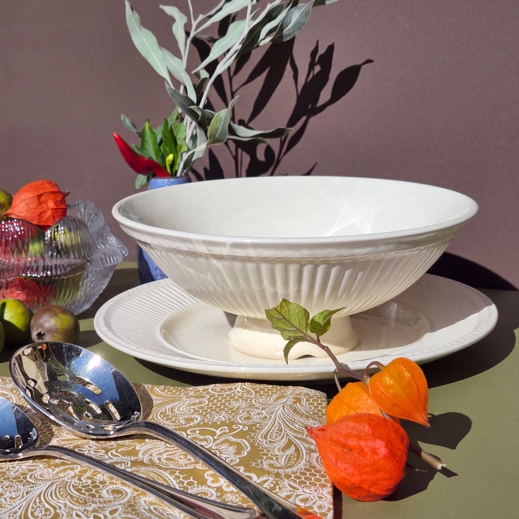 Wedgwood Queen’s Ware Edme Fruittest/Vergiet met Uitlekbord, Ophalen of Verzenden