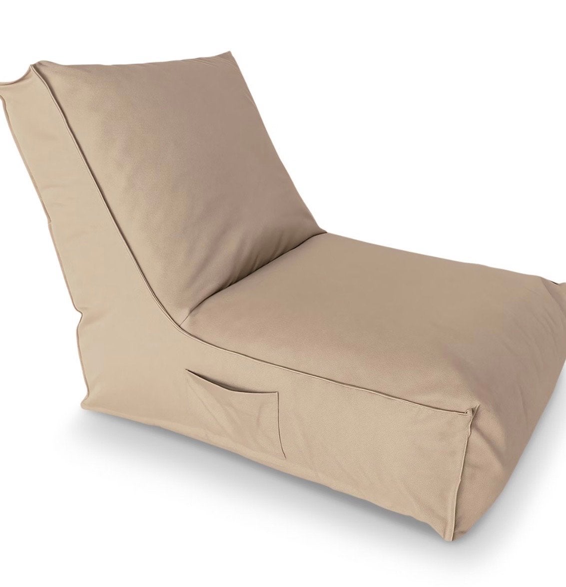 2x Nieuwe Lounge Ligzakken voor Buiten - Beige, Tuin en Terras, Overige materialen, Nieuw, Loungeset, Stoel