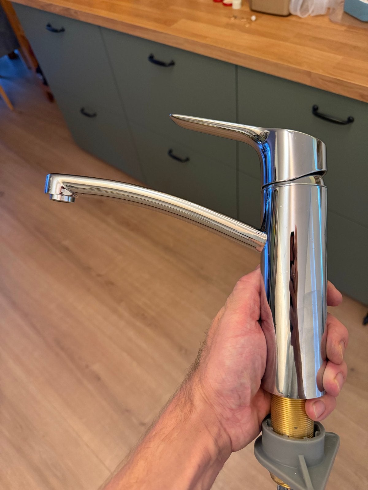 Hansgrohe Keukenkraan met lichte beschadigingen, Ophalen of Verzenden, Zo goed als nieuw, Chroom, Kraan