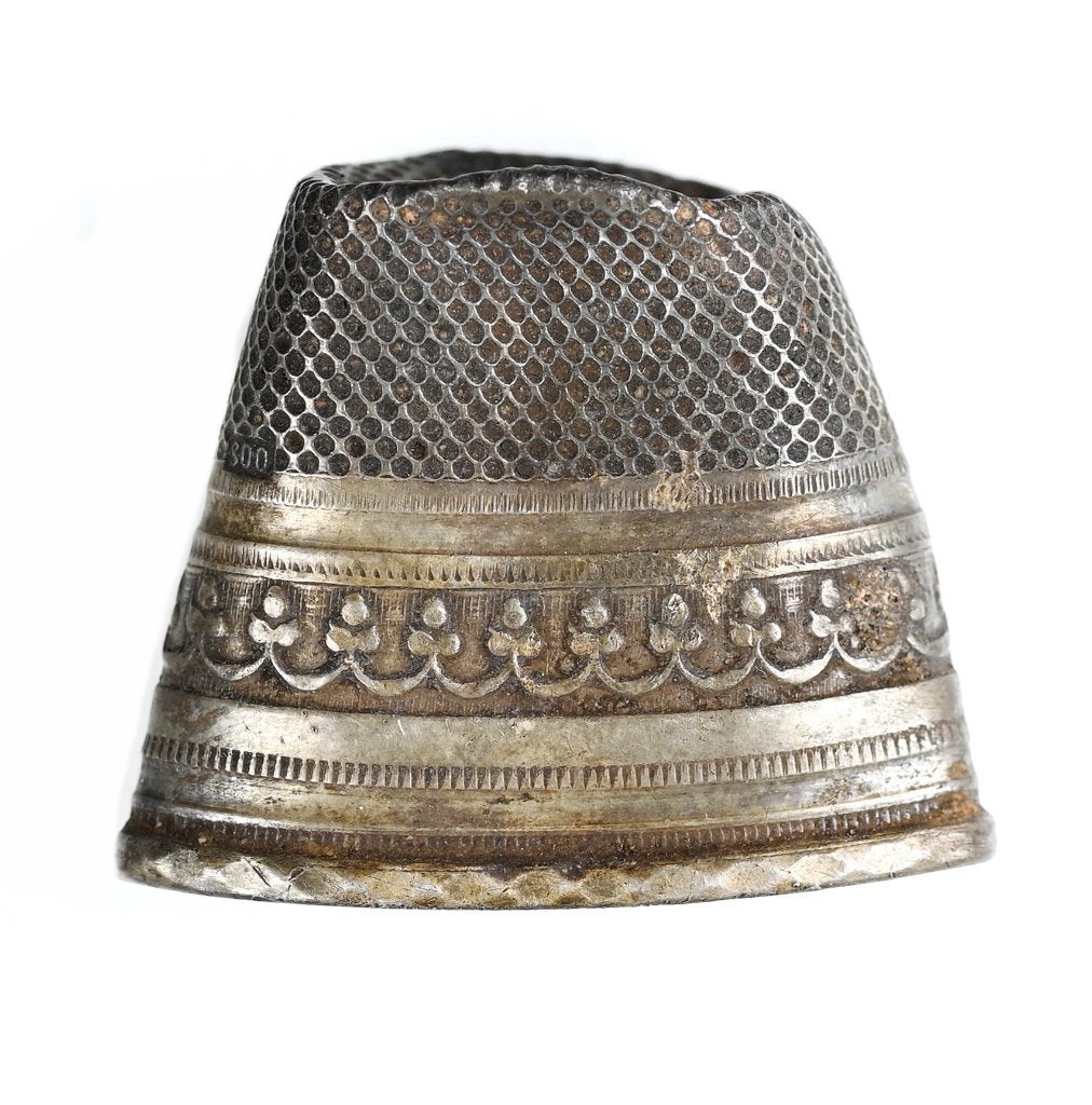 Vingerhoed h21,5 b25,8 zilver, design      b578, Ophalen of Verzenden, Zilver