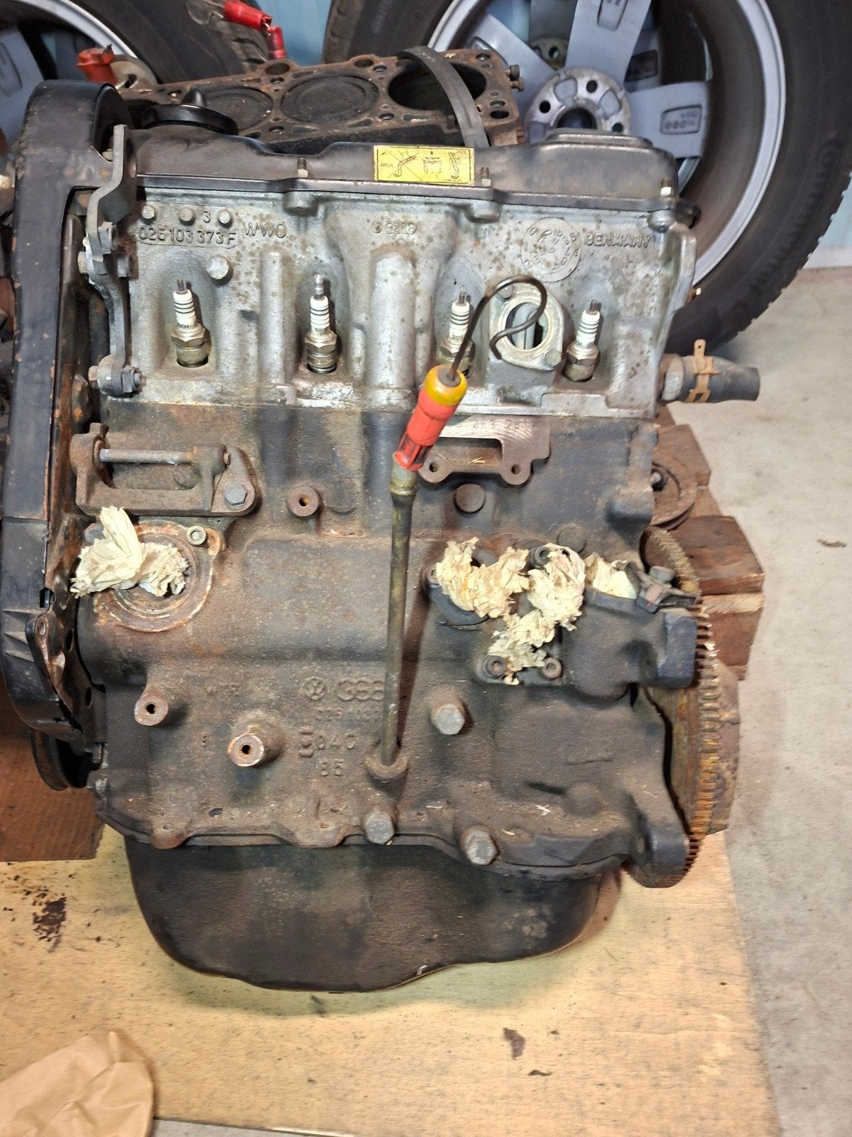 motorblok vw/audi 8v 1800cc, Ophalen, Gebruikt, Audi