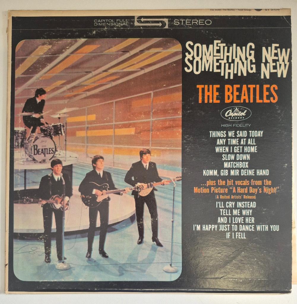 The Beatles. Something new something new., Cd's en Dvd's, Vinyl | Pop, Gebruikt, Fotohoes, Inclusief binnenhoes, 1960 - 1969, 12 inch