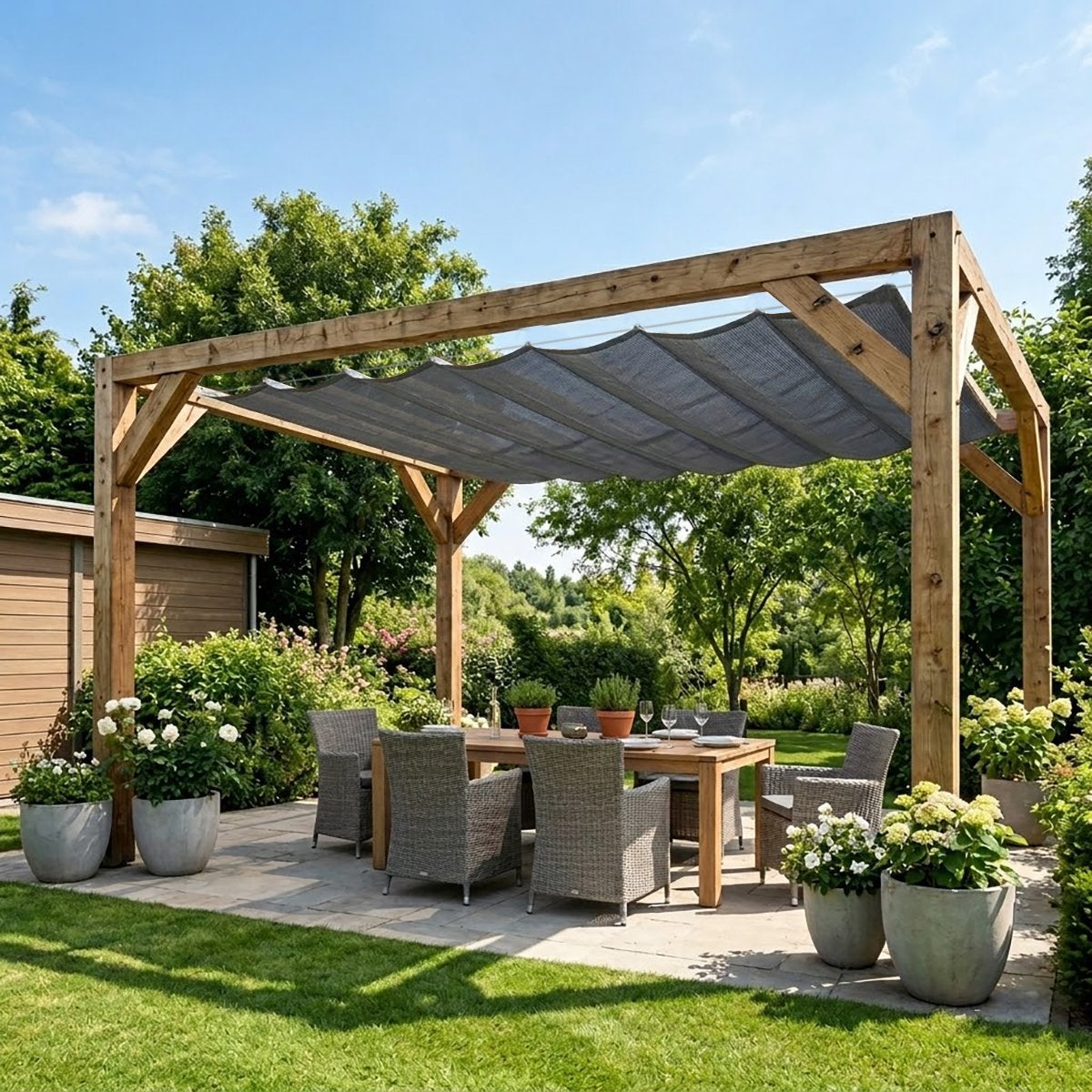 Schaduwdoek Platinum Sun & Shade cool harmonica, B290xL300cm, Ophalen, Overige typen, Nieuw, 150 tot 300 cm