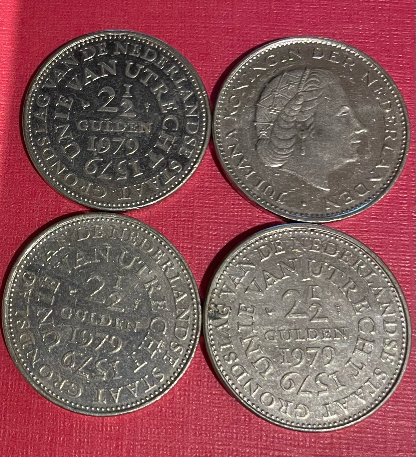 Unie van Utrecht Rijksdaalders 1979 Juliana, Ophalen of Verzenden, Koningin Juliana, 2½ gulden, Setje