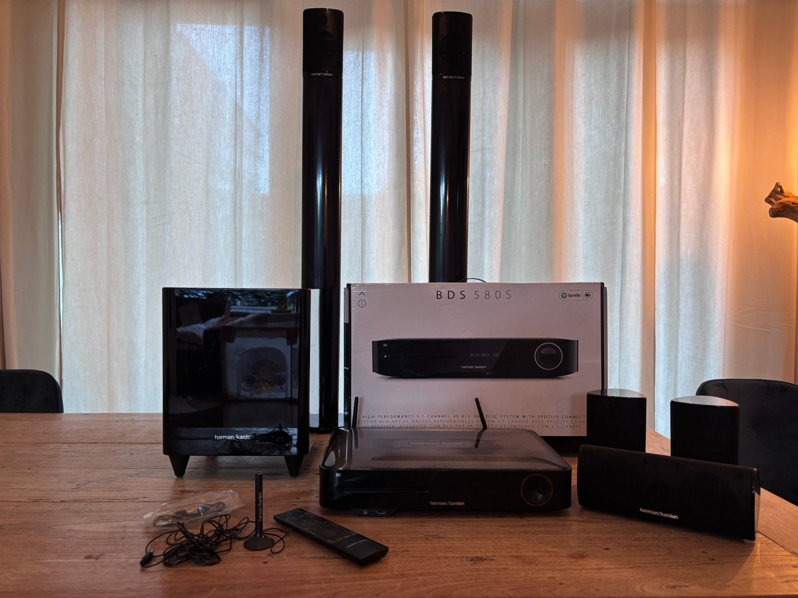 Te koop: Complete Harman/Kardon BDS 580S set Dolby Surround, Gebruikt, Blu-ray-speler, 70 watt of meer, 5.1-systeem