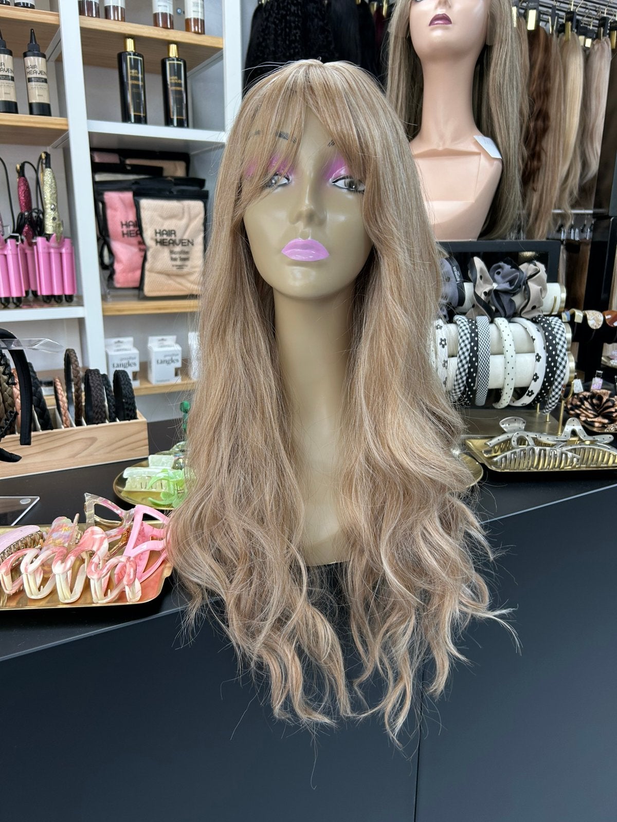 Pruik Monofibrehair Lace Wig haarverlenging 20%korting, Sieraden, Tassen en Uiterlijk, Uiterlijk | Haarverzorging, Ophalen of Verzenden