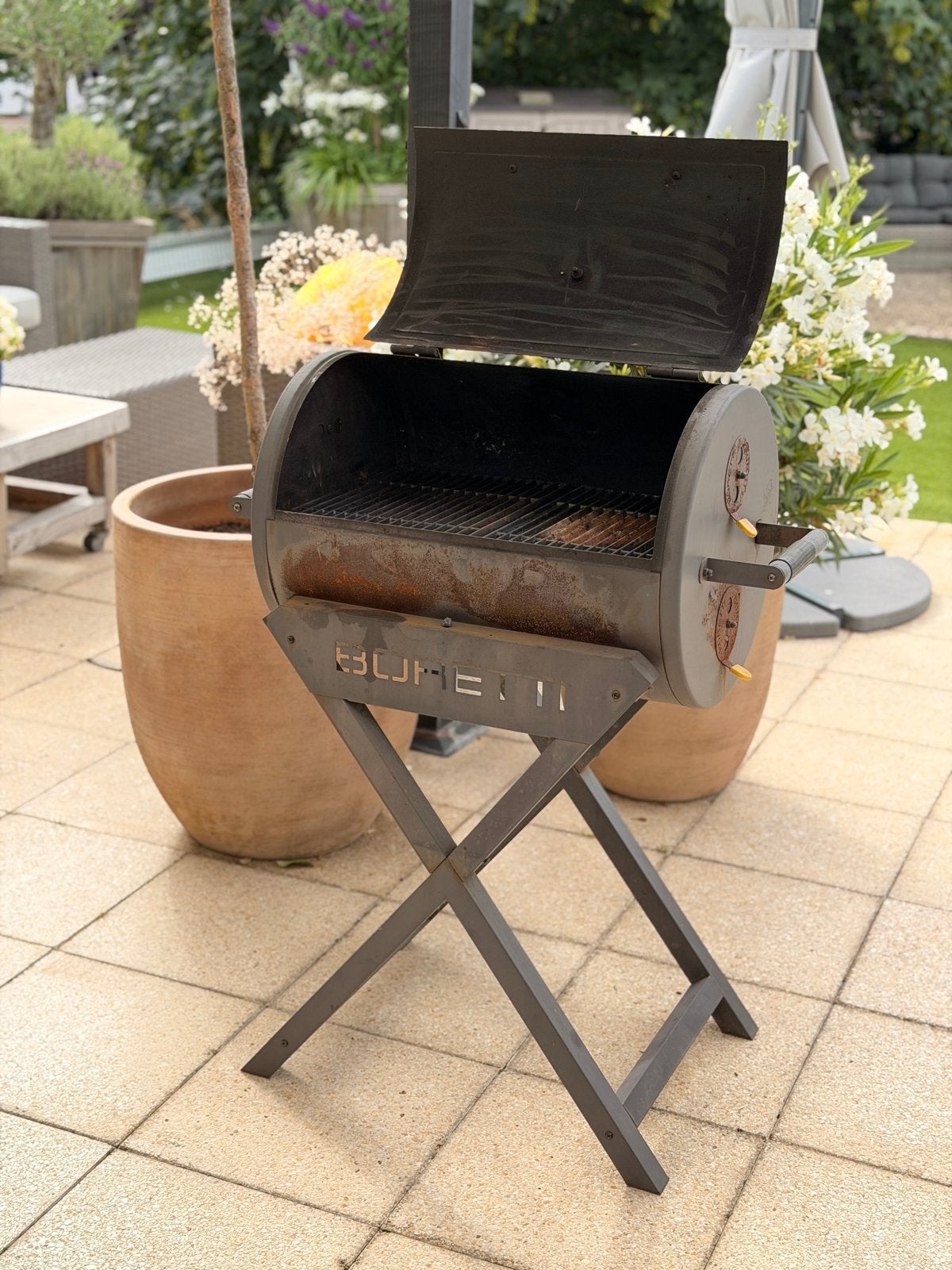 Boretti houtskool BBQ - Gebruikt, Tuin en Terras, Ophalen, Gebruikt