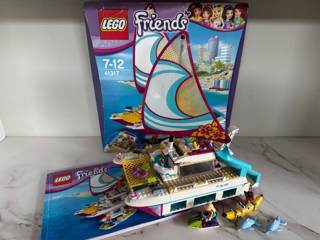 41317  LEGO Friends Sunshine catamaran COMPLEET, Lego, Inclusief accessoires, Friends, Ophalen of Verzenden