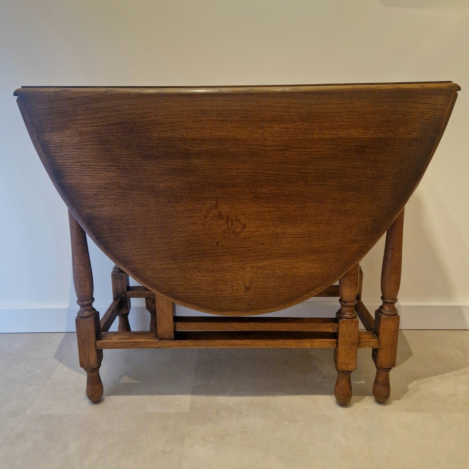 Antieke Hangoortafel - Eikenhout, Antiek en Kunst, Ophalen