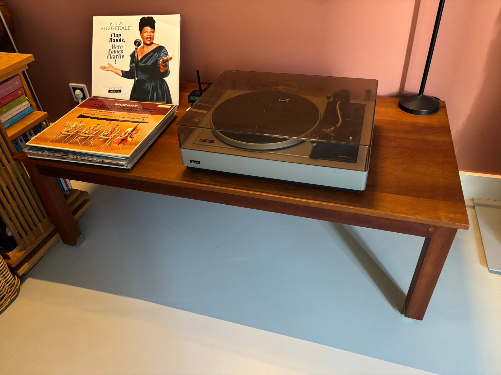Riva 1920 salontafel/side table Italiaans design kersenhout, Huis en Inrichting, Ophalen, 100 tot 150 cm, 50 tot 100 cm, Zo goed als nieuw