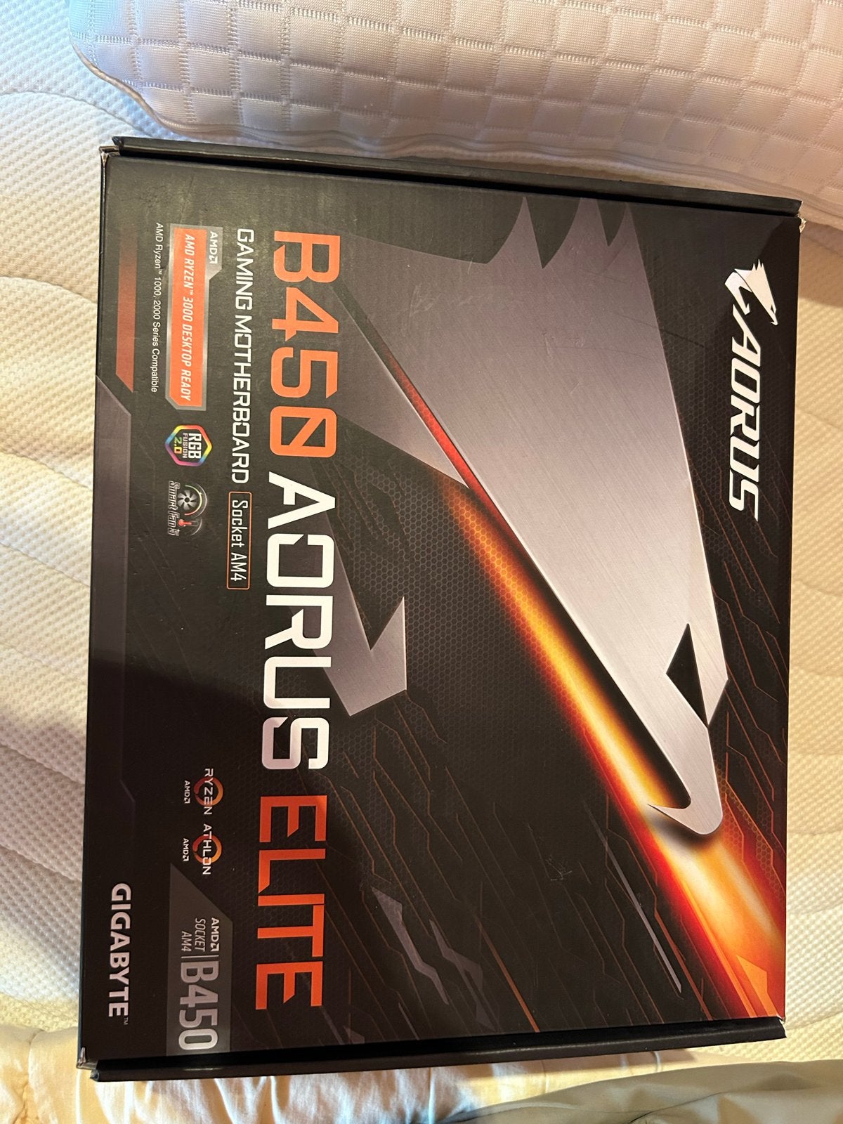 Gigabyte B450 AORUS ELITE Gaming Moederbord AM4, Ophalen of Verzenden, Zo goed als nieuw, AMD, DDR4