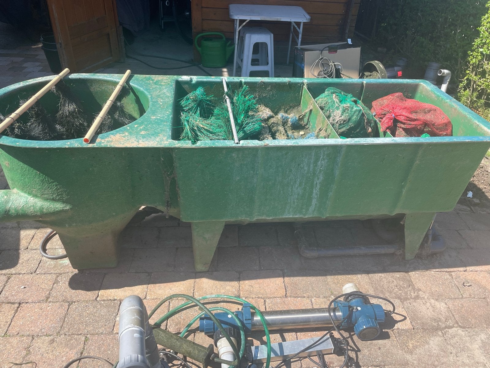 Complete vijverfilterset met pomp en UV-C filter, Tuin en Terras, Vijvers, Ophalen, Gebruikt