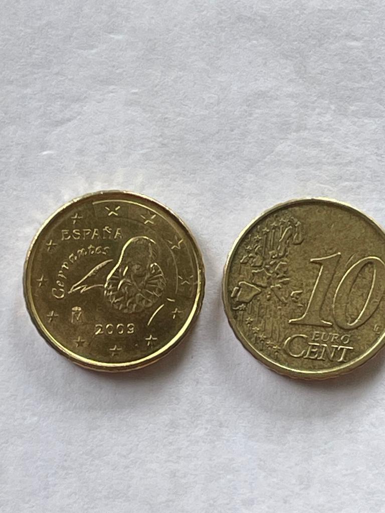 Spanje  Euro munten 2 van 10 cent 2009 en 2004, Ophalen of Verzenden, Spanje, 10 cent, Losse munt