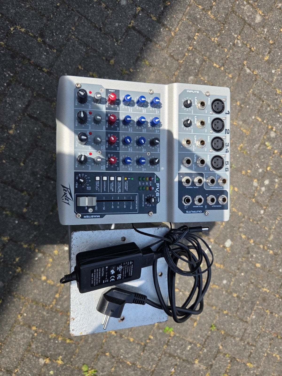 Peavey PV6 USB Mengpaneel - Compacte Mixer, Muziek en Instrumenten, Mengpanelen, Gebruikt, Ophalen of Verzenden, Nvt, Nvt