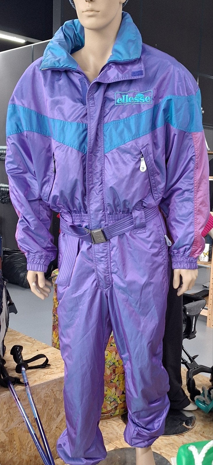 Vintage Ellesse Skipak Unisex Maat 52 Retro Jaren 80/90, Ellesse, Maat 46/48 (XL) of groter, Ophalen of Verzenden, Gedragen