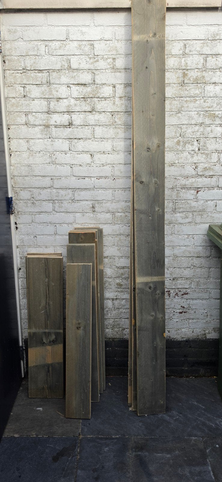 Steigerhout in diverse maten, Ophalen, Gebruikt, 25 tot 50 mm, Plank