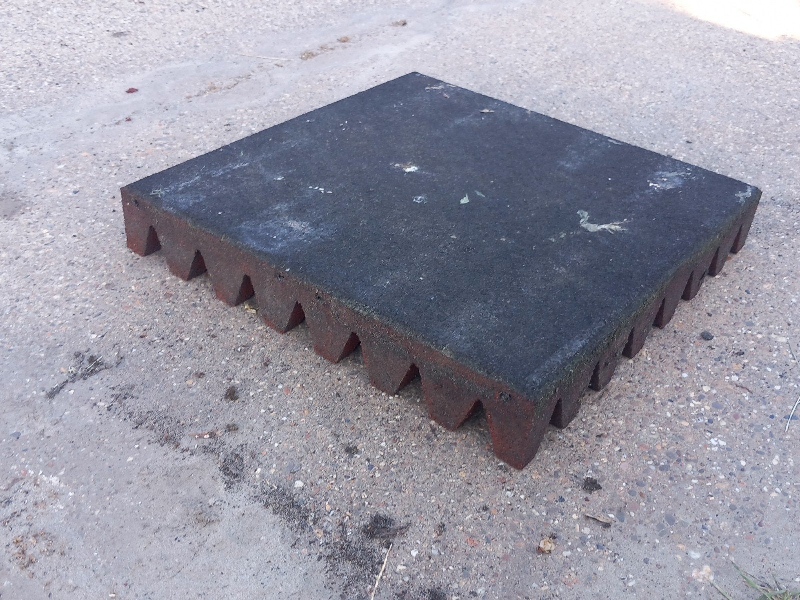 92 Rubber tegels 50x50x8, Ophalen, Gebruikt, -, -