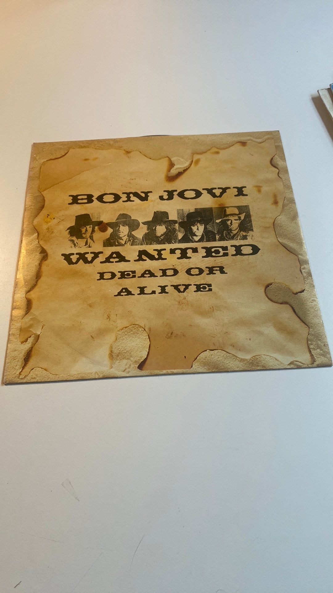 Maxi single bon jovi, wanted dead or alive /shot through the, Ophalen of Verzenden