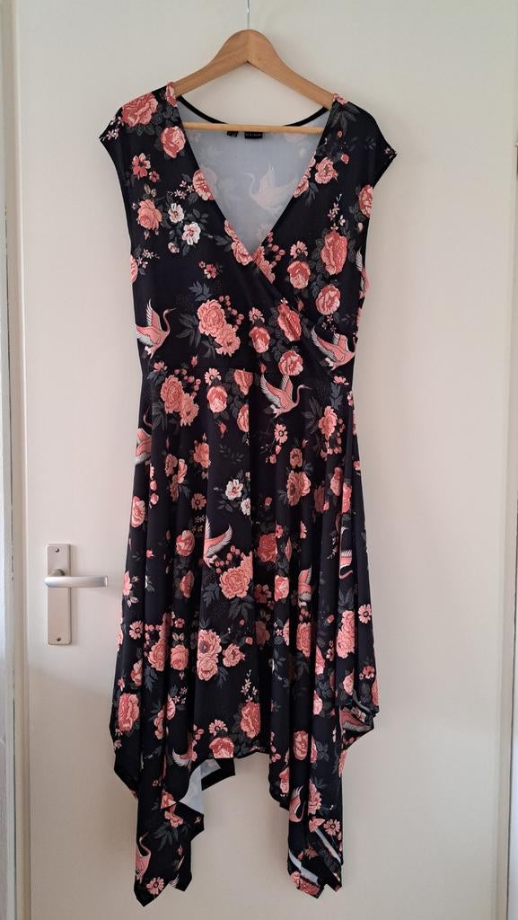 Zomerjurk Bonprix 40/42, Kleding | Dames, Bonprix, Zwart, Maat 42/44 (L), Ophalen of Verzenden